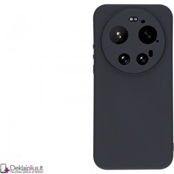 Guminis dėklas su kameros apsauga - juodas (Xiaomi 17 Ultra) Guminis dėklas su kameros apsauga - juodas (Xiaomi 17 Ultra)